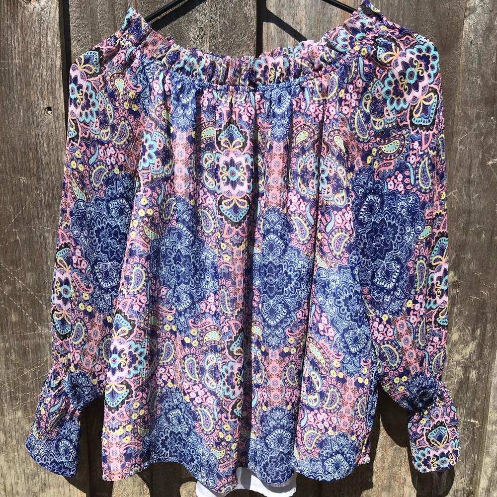Belle Sky Boho Blouse